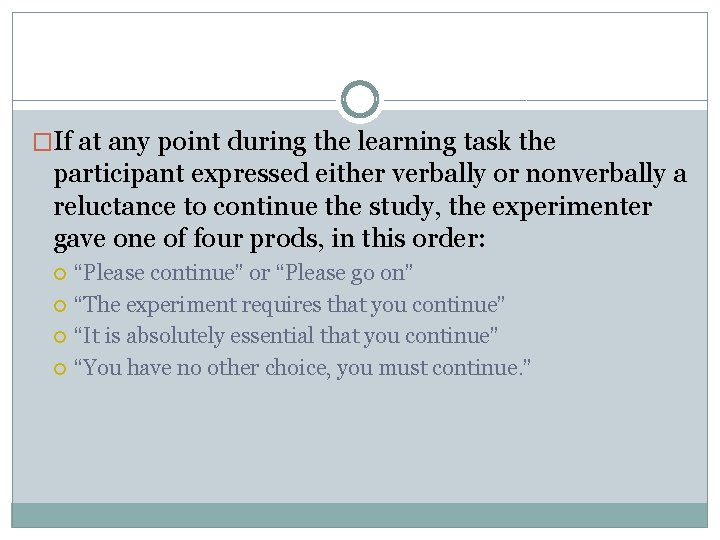 �If at any point during the learning task the participant expressed either verbally or