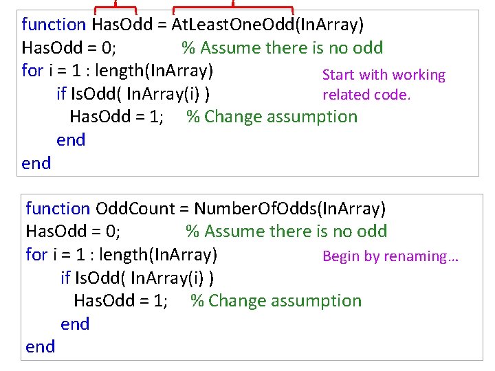 function Has. Odd = At. Least. One. Odd(In. Array) Has. Odd = 0; %