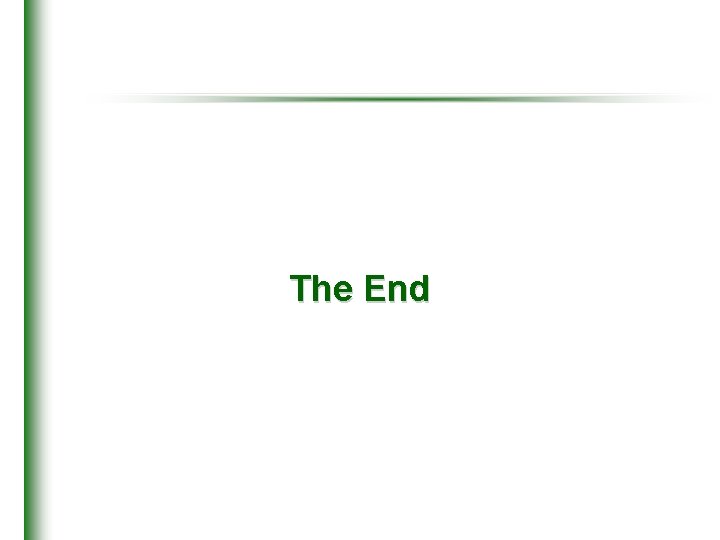 The End 