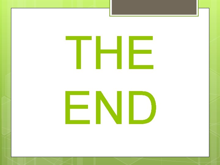 THE END 