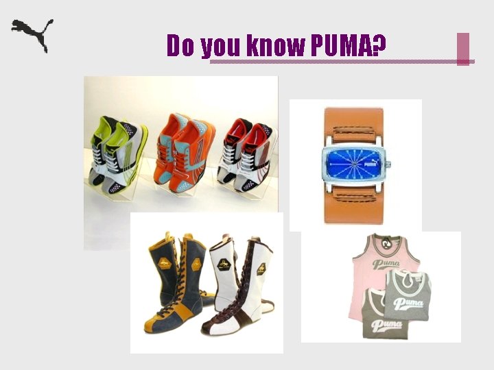 Do you know PUMA? 