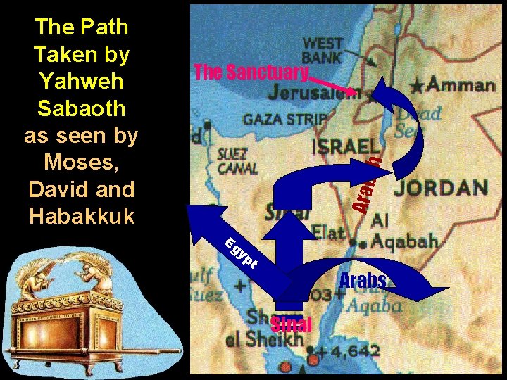 ah The Sanctuary Arab The Path Taken by Yahweh Sabaoth as seen by Moses,