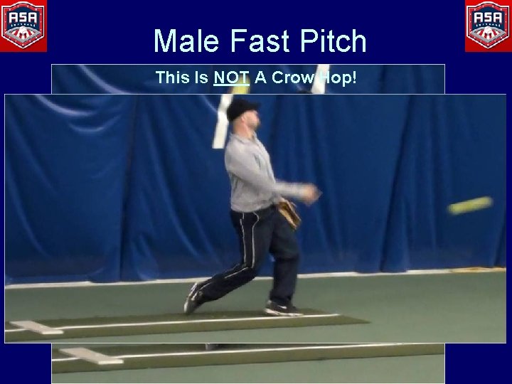 Male Fast Pitch This Is NOT A Crow Hop! 