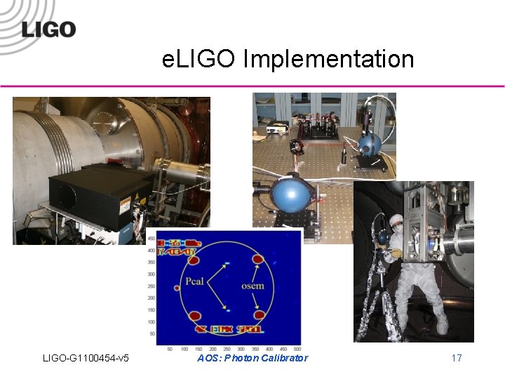 e. LIGO Implementation LIGO-G 1100454 -v 5 AOS: Photon Calibrator 17 