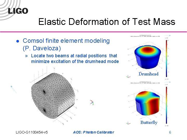 Elastic Deformation of Test Mass l Comsol finite element modeling (P. Daveloza) » Locate