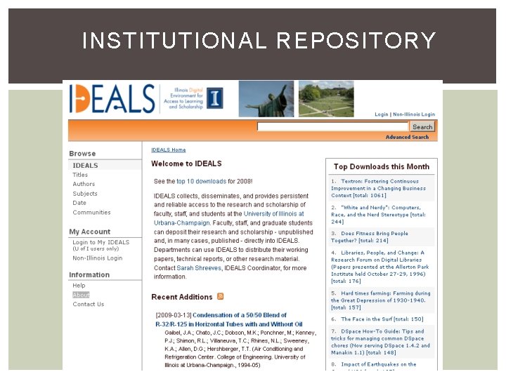 INSTITUTIONAL REPOSITORY 