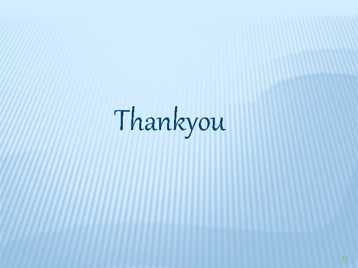 Thankyou 11 