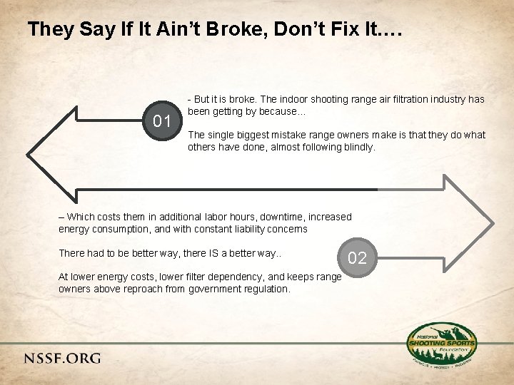 They Say If It Ain’t Broke, Don’t Fix It…. 01 - But it is