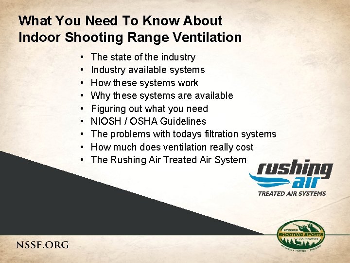 What You Need To Know About Indoor Shooting Range Ventilation • • • The