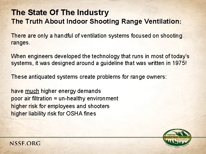 The State Of The Industry The Truth About Indoor Shooting Range Ventilation : There