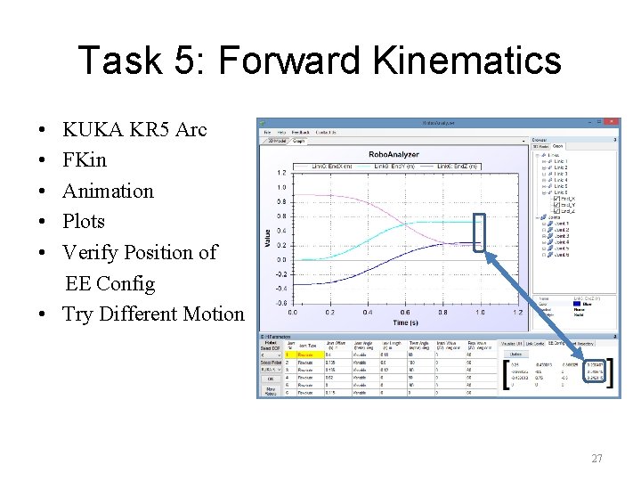 Task 5: Forward Kinematics • KUKA KR 5 Arc • FKin • Animation •