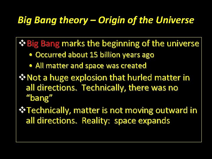 Big Bang theory – Origin of the Universe v. Big Bang marks the beginning