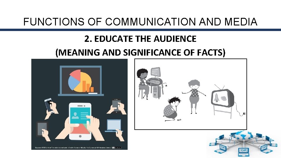 FUNCTIONS OF COMMUNICATION AND MEDIA 2. EDUCATE THE AUDIENCE (MEANING AND SIGNIFICANCE OF FACTS)