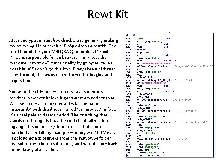 Rewt Kit After decryption, sandbox checks, and generally making my reversing life miserable, Fin.