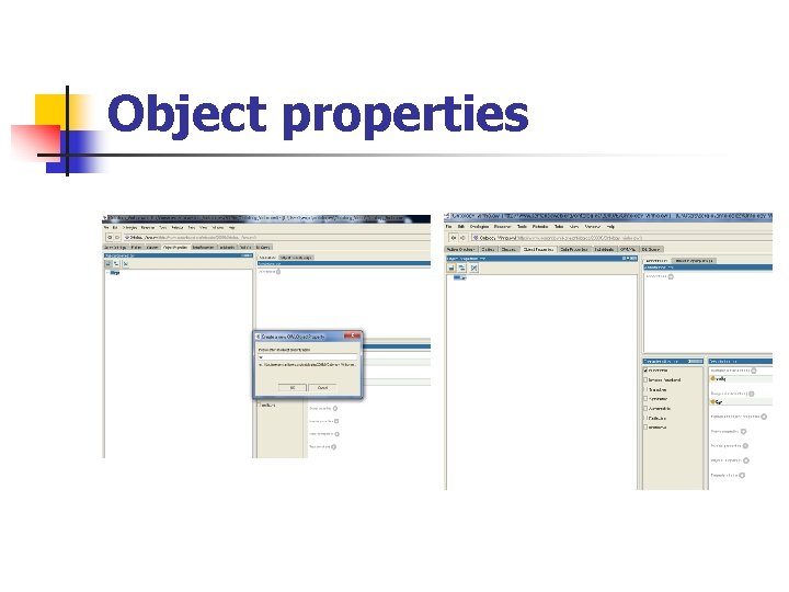 Object properties Object properties