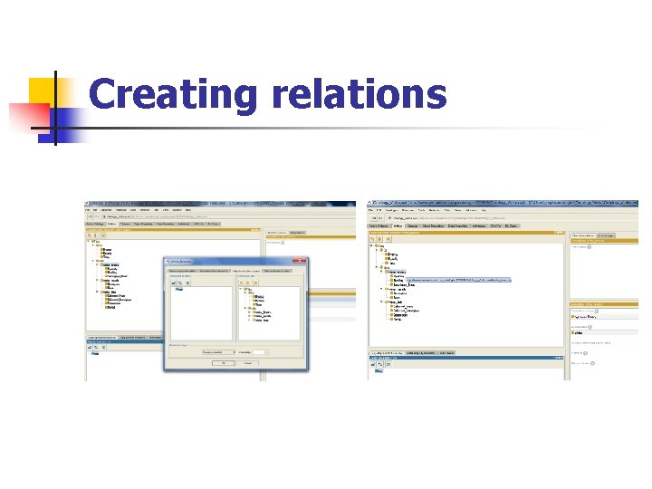 Creating relations Creating relations