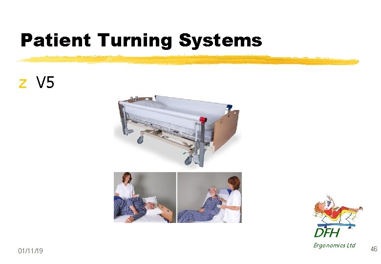 Patient Turning Systems z V 5 DFH 01/11/19 Ergonomics Ltd 46 