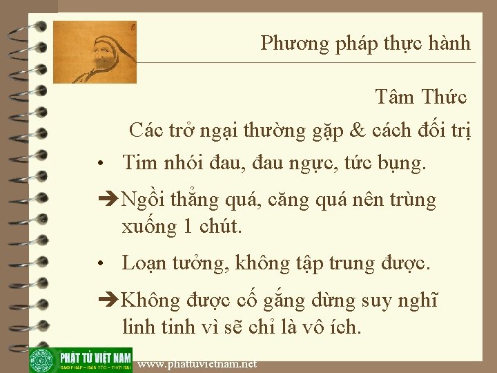 Phương pháp thực hành Tâm Thức Các trở ngại thường gặp & cách đối