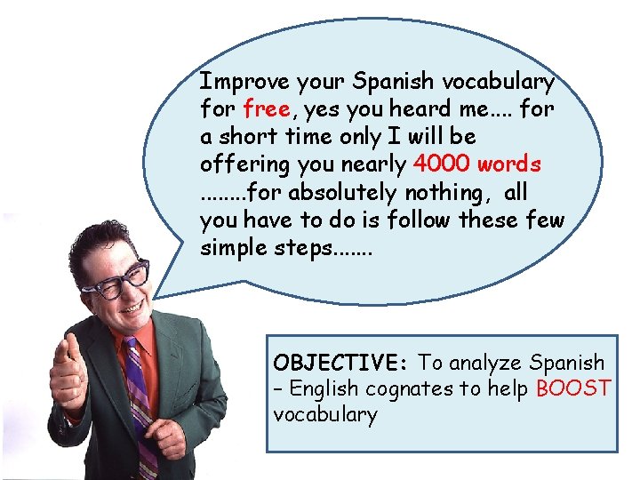 Improve your Spanish vocabulary for free, yes you heard me. . for a short