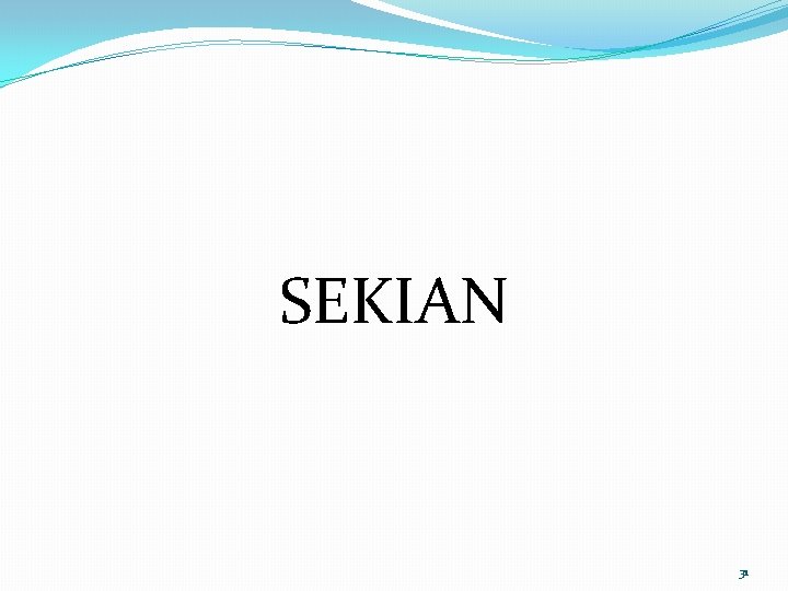 SEKIAN 31 