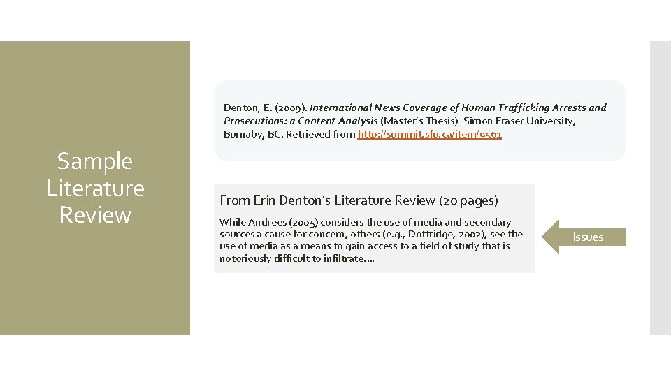 Denton, E. (2009). International News Coverage of Human Trafficking Arrests and Prosecutions: a Content