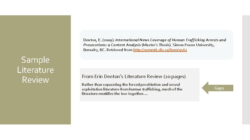 Denton, E. (2009). International News Coverage of Human Trafficking Arrests and Prosecutions: a Content