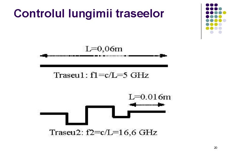 Controlul lungimii traseelor 20 