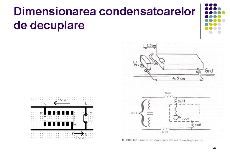 Dimensionarea condensatoarelor de decuplare 22 