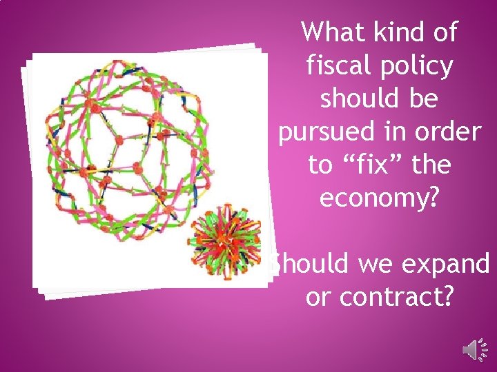 What kind of fiscal policy should be pursued in order to “fix” the economy?