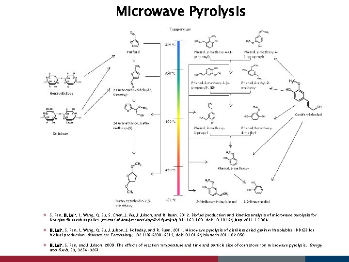 Microwave Pyrolysis v S. Ren, H. Lei*, L. Wang, Q. Bu, S. Chen, J.