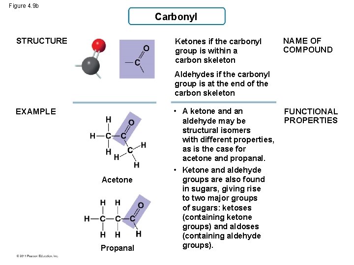 Figure 4. 9 b Carbonyl STRUCTURE Ketones if the carbonyl group is within a