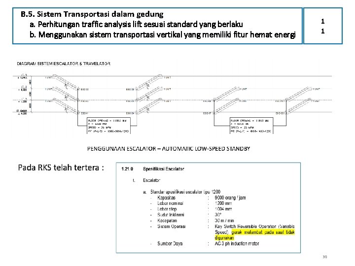 B. 5. Sistem Transportasi dalam gedung a. Perhitungan traffic analysis lift sesuai standard yang