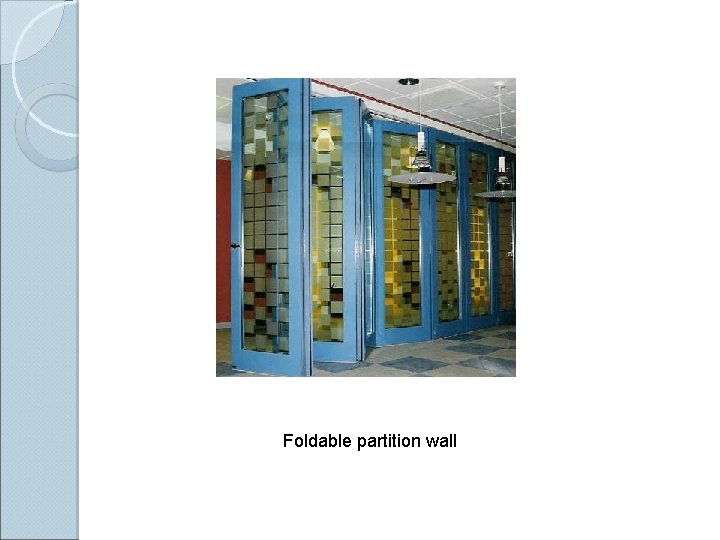 Foldable partition wall 