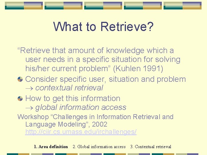 Information Retrieval Introduction and Survey Norbert Fuhr University