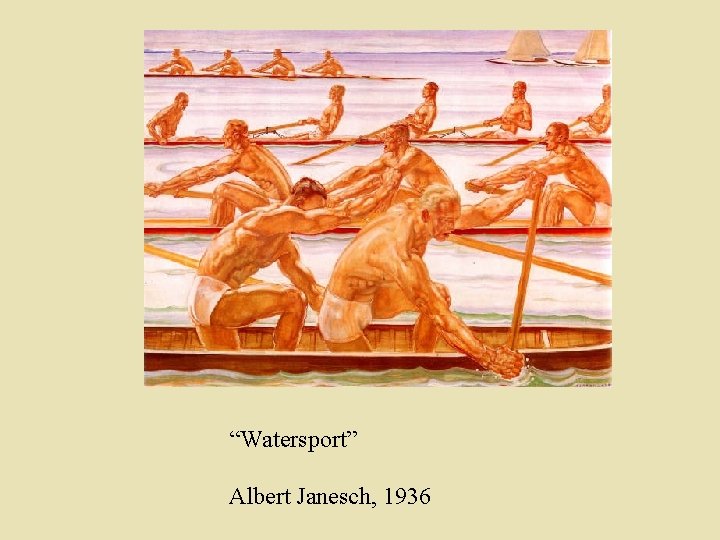 “Watersport” Albert Janesch, 1936 