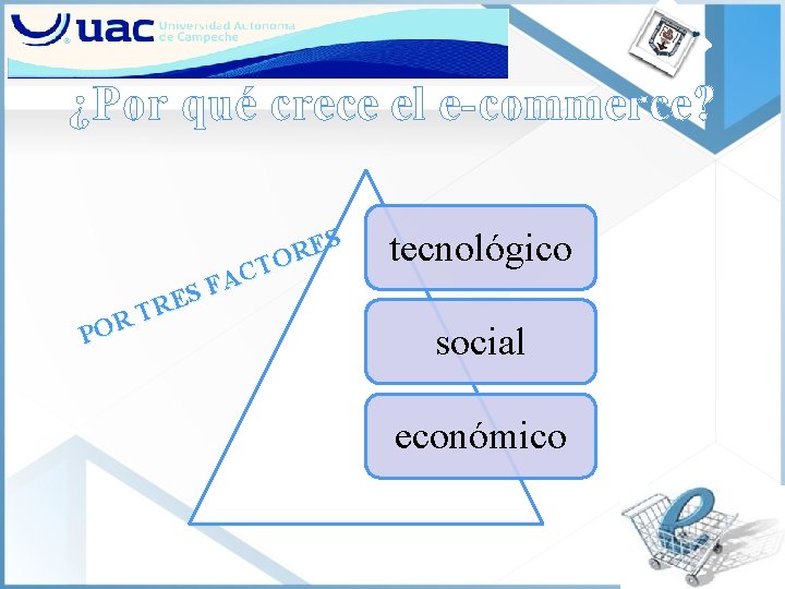 ¿Por qué crece el e-commerce? ES R TO C FA S RE T R