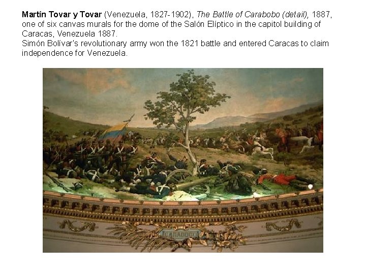 Martín Tovar y Tovar (Venezuela, 1827 -1902), The Battle of Carabobo (detail), 1887, one