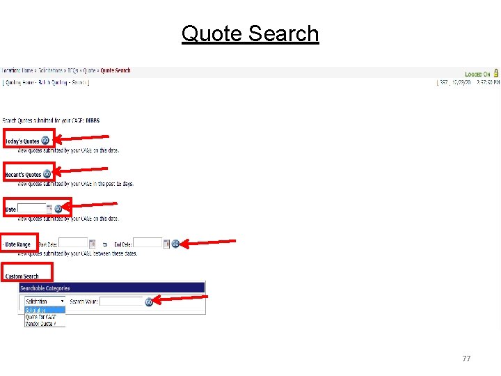 Quote Search 77 