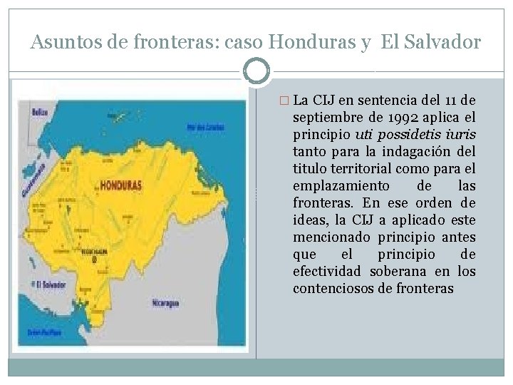 Asuntos de fronteras: caso Honduras y El Salvador � La CIJ en sentencia del