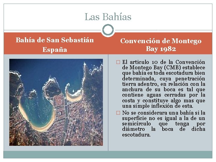 Las Bahía de San Sebastián España Convención de Montego Bay 1982 � El articulo