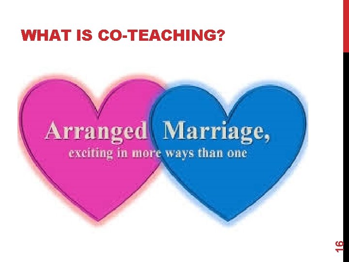 16 WHAT IS CO-TEACHING? 