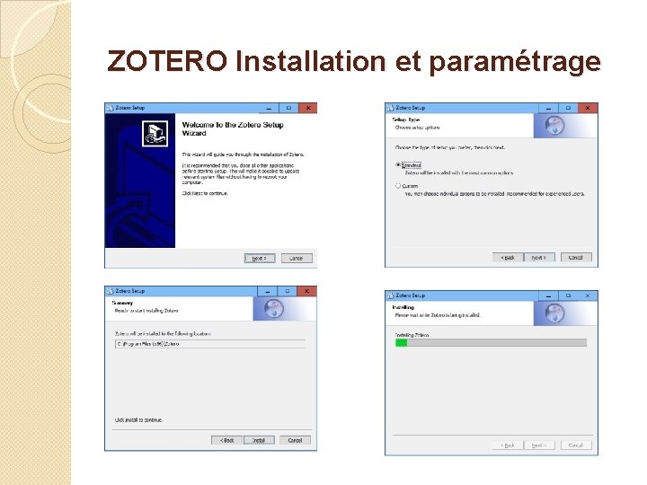 ZOTERO Installation et paramétrage 