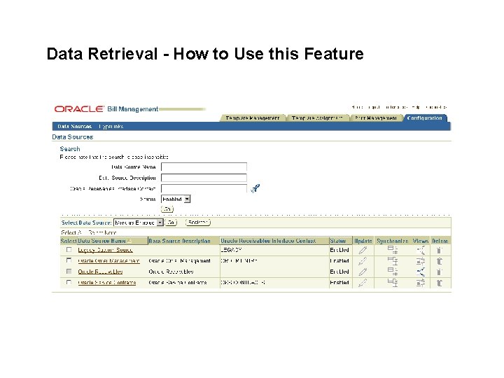 Data Retrieval - How to Use this Feature 