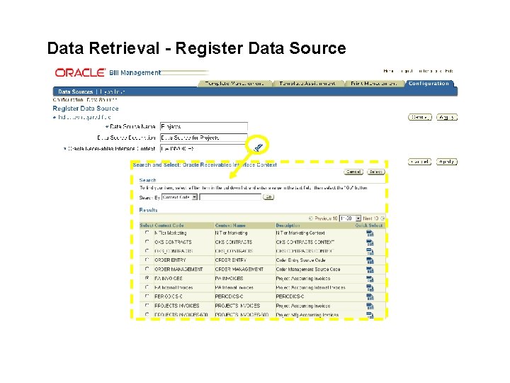 Data Retrieval - Register Data Source 