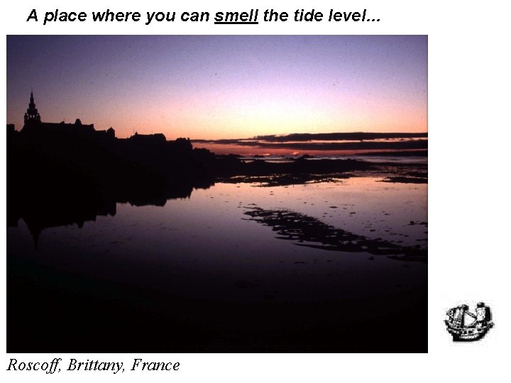 A place where you can smell the tide level… Roscoff, Brittany, France 