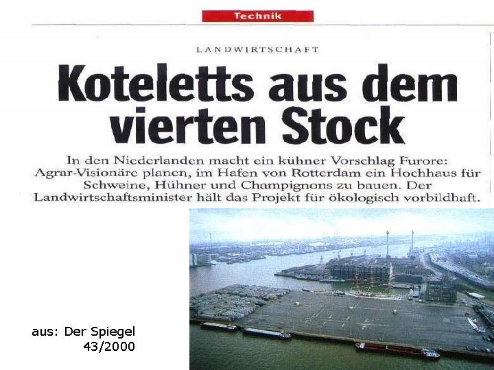 aus: Der Spiegel 43/2000 