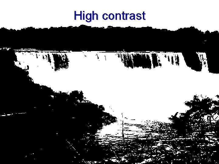 High contrast 