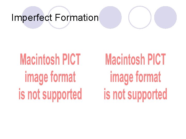 Imperfect Formation 