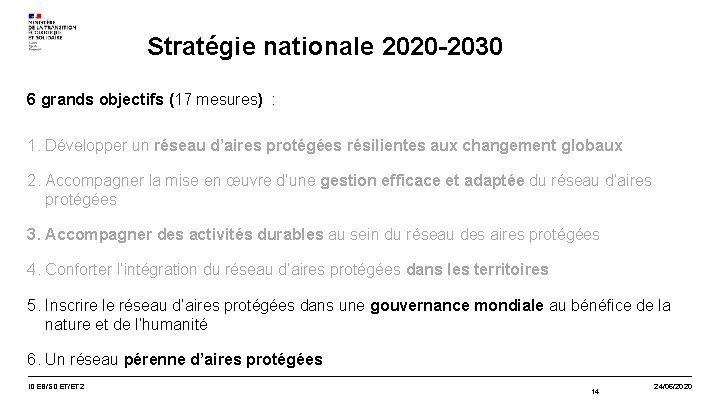 Stratégie nationale 2020 -2030 6 grands objectifs (17 mesures) : 1. Développer un réseau Stratégie nationale 2020 -2030 6 grands objectifs (17 mesures) : 1. Développer un réseau