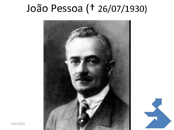 João Pessoa († 26/07/1930) 10/31/2020 108 